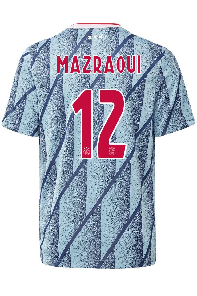 Ajax Away Kit Soccer Jersey Noussair Mazraoui #12 2020/21